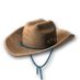 Kožený klobouk s modrou stuhou.png
