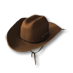 Hnědý kožený klobouk.png