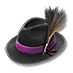 Bavorský dámský klobouk s pírkem.png