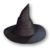 Špičatý klobouk dřevěného kouzelníka