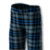 Modré kostkované kalhoty