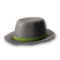 Zelený plstěný klobouk